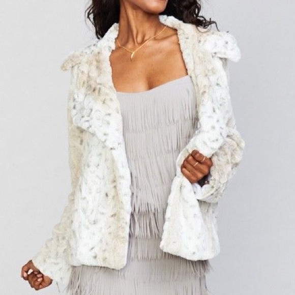 Show Me Your MuMu Jackets & Blazers - Show Me Your MuMu | Fischer Fur Jacket White Jag